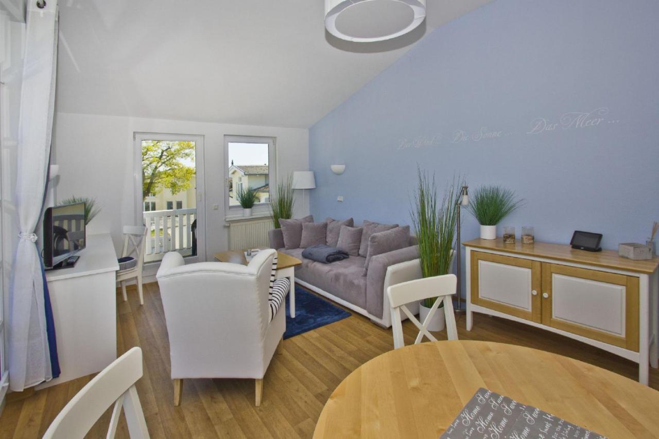 Meeresblick Residenzen FeWo 48 deluxe, inklusive Sauna und Schwimmbadnutzung im AHOI Sellin Goehren  Exterior foto